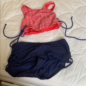 Malibu swim top and bottom